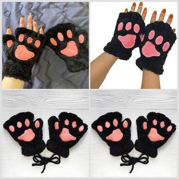 боксерская перчатка: Осенне-зимние новые женские бархатные, утепленные перчатки с