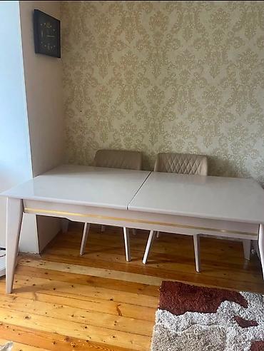 Masa dəsti satılır. 2.40 açılanda olur gucci masa modelidir. 6 ədəd