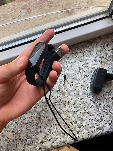 xiaomi mi band 1: Xiaomi Mi Band 5/6 tipli fitness qolbağı - Rəng: qara, silikon qayış — 2
