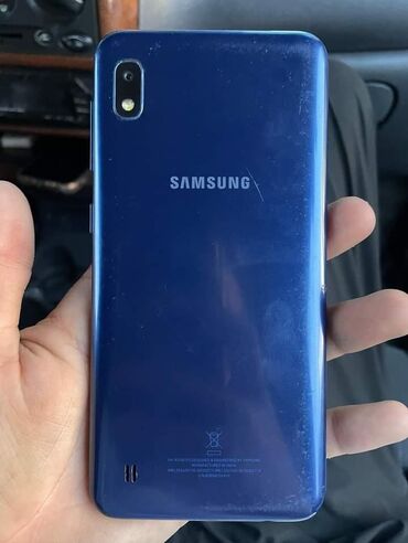 элитные телефоны: Samsung A10, Б/у, 32 ГБ, цвет - Голубой, 2 SIM