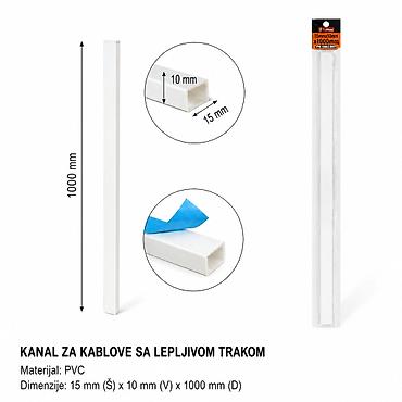 KMT Žičani kanali sa plavom trakom 2385599 Praktični PVC kanali za