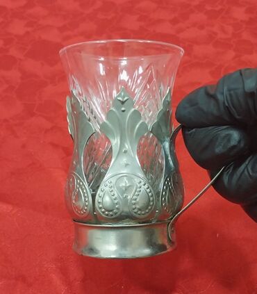 Armudu stəkanlar: Armudu stəkanlar, rəng - Gümüşü, 2 ədədli dəst, SSRİ — 2