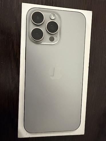 Уюлдук телефондор жана аксессуарлар: IPhone 15 Pro Max, 512 ГБ, цвет серебристый (Natural — 1