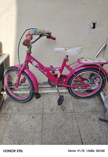 velo az: Uşaq velosipedi – 16" təkərlər, qızlar üçün Rahat idarəetmə, şəhər — 1