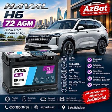 vaz starter: Exide, 70 ah, Orijinal, Fransa, Yeni — 1