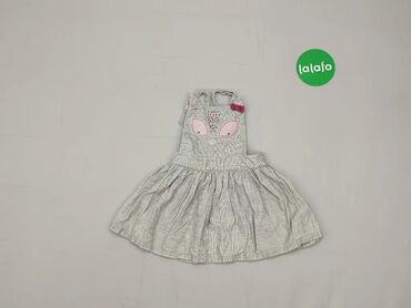 Sukienki: Sukienka, 1-3 m, wzrost - 62 cm., wzór - Print, kolor - Szary