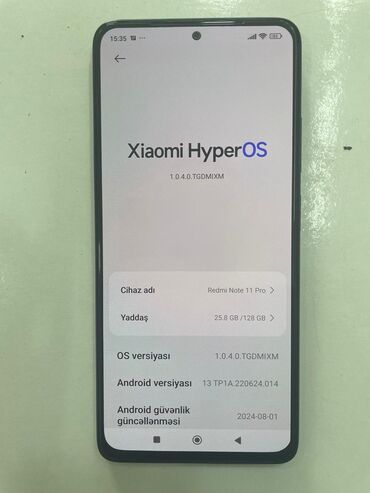 infinix note 10 pro qiymeti: Redmi Note 11 Pro, 128 GB, rəng - Boz, Sensor, Barmaq izi, Simsiz şarj