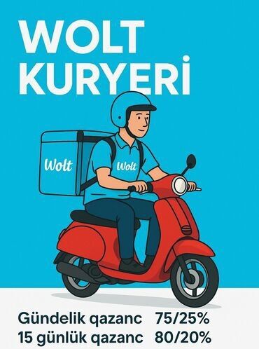 mingecevirde is elanlari 2023: Sürücü-kuryer tələb olunur, Nəqliyyat vasitəsi verilir, Həftəlik ödəniş, Təcrübəsiz