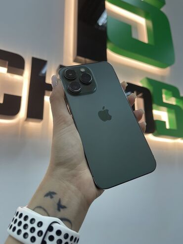 талас айфон: IPhone 13 Pro Max, Б/у, 256 ГБ, Alpine Green, Наушники, Зарядное устройство, Защитное стекло, 86 %