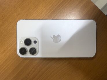 айфон 14 бишкек цена: IPhone 14 Pro Max, Колдонулган, 256 ГБ, White Titanium, Каптама, Кабель, Куту, 85 %