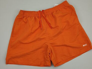 granatowe spodnie materiałowe damskie: Shorts, XL (EU 42), condition - Very good