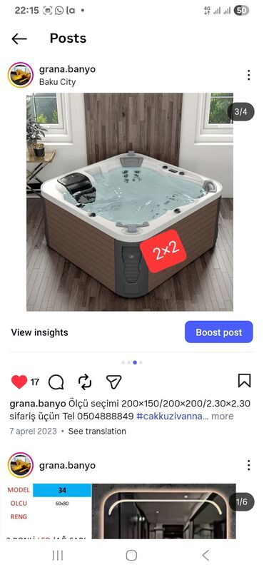 Cakuzi vannalar: Yeni Cakuzi vanna Motorlu, Pulsuz çatdırılma — 4