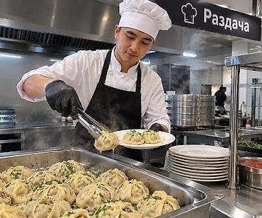 полуфабрикаты: Манты раздачага балдар керек Айлык акысы 2000 Жумуш убактысы танкы — 1