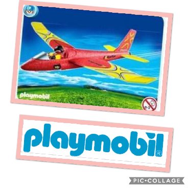 Igračke: PLAYMOBILE AVION 48 cm. Raspon krila - 50cm. Rasklopiv, pilot koji se — 1