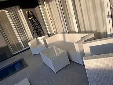 hesir divan: Açıq hava mebel dəsti – 4 hissə 1400 azn alinib 850 azn satilir — 2