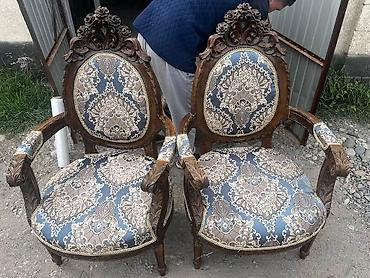 Ремонт, реставрация мебели: Реставрация мягкой мебели Перетяжка ткань стульев и дерево Ремонт — 2