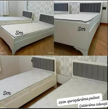 tək matras: Новый, Односпальная кровать, С матрасом