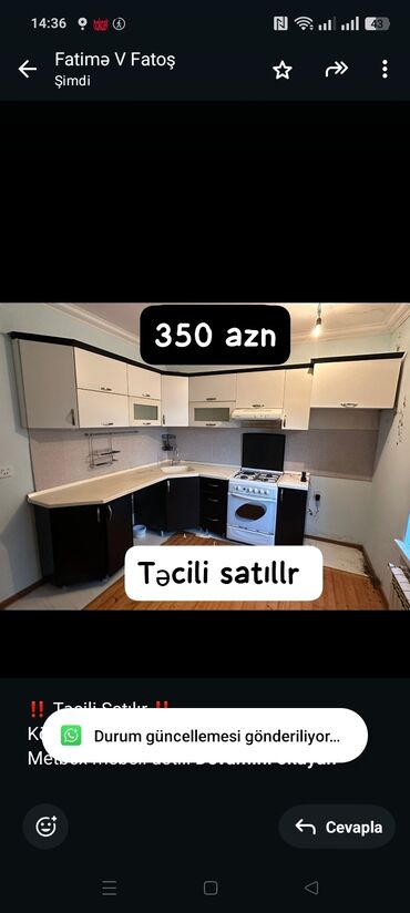 mermer kafel: ‼️ Təcili Satılır ‼️ Köclə bağlı satılır Metbex mebeli üstü tökme