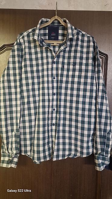 обмен одежды: Мужская рубашка, 2XL, Новый, цвет - Зеленый, Самовывоз — 2