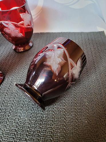 Ostali antikviteti: Case bohemija kristal za vino,rucni rad 1950g+. Bohemija case za vino — 12