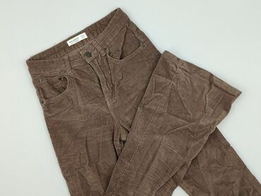 spodnie woskowane house: PULL&BEAR, Spodnie materiałowe damskie, rozmiar 2XS
