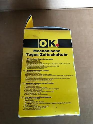 Ostali elektro materijali: Mehanički dnevni tajmer za struju – OK / Everflourish Opis: - Utična — 6