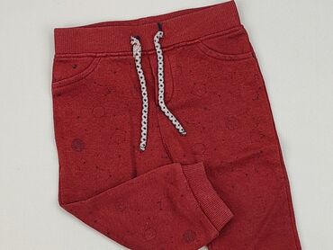 sukienka dzianinowa czerwona: Sweatpants, 9-12 months, condition - Good