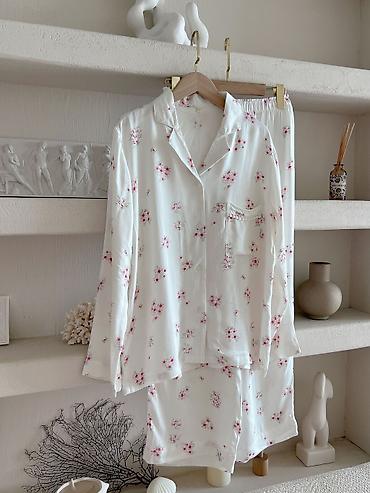 Пижамы: Пижама, Вискоза, Для невесты, С перьями, На молнии, XS, M, XL — 7