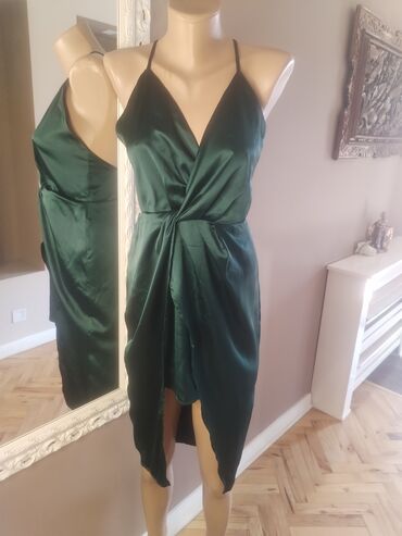 zara polo majice: M (EU 38), color - Green, Cocktail, With the straps