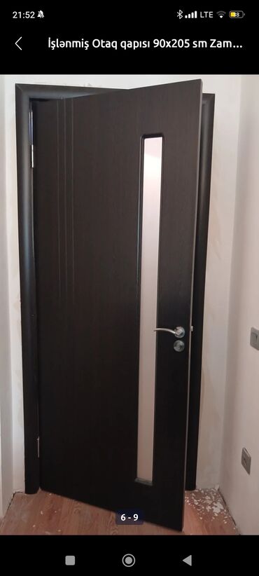 alcipan profil qiymetleri: Otaq qapısı – zamok və tutqacla komplekt - Ölçü: 90 x 205 sm - Rəng