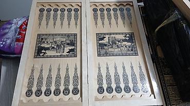 sandiqca: Dekorativ taxta qutu – “Baku” temalı - Material: təbii taxta, üst — 8