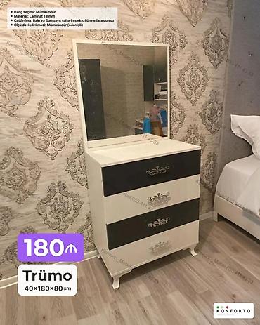 Trümo – 40×180×80 sm - Material: 18 mm laminat - Rəng seçimi