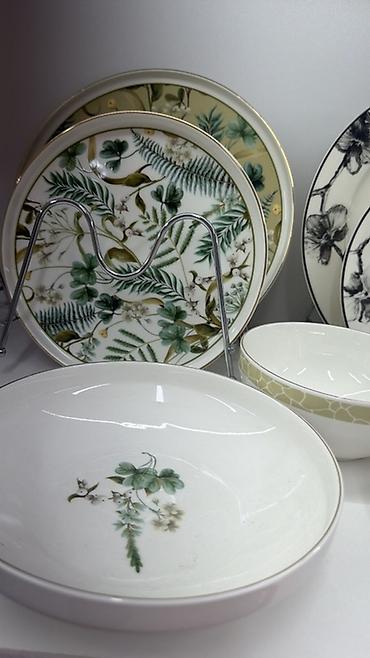 dish sets: Наборы столовой посуды с растительными и цветочными принтами - — 4