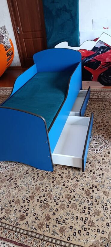 Детские односпальные кровати: Детская односпальная кровать, Новый, Для мальчика, С матрасом, ДСП, Бесплатная доставка, Самовывоз, Платная доставка — 22