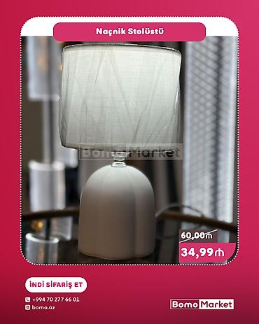 stolüstü işıq: Naçnik Stolüstü Lampa - Klassik dizaynlı, yumru keramika gövdə və — 1