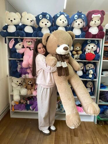 Игрушки: Большие мишки 🧸🧸🧸 🧸60 см 1000 сом (Бесплатная доставка) 🧸80 см 1500 — 8
