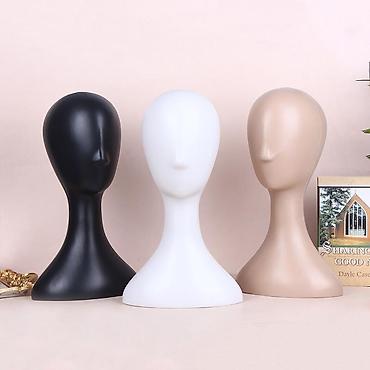 Manekenlər: Baş, Plastik, plastmas, Ağ, Çin — 1