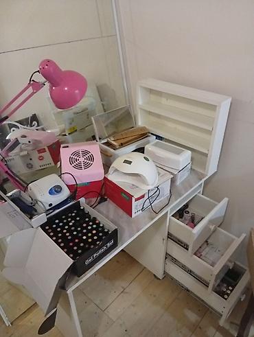 xonça şəkli çəkmək: Manikür və gel-lak üçün tam iş dəsti Tərkib: - Manikür stolüstü iş — 1