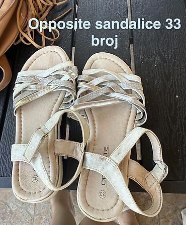 bunda kaput: Opposite sandalice, broj 33. - Model sa više tankih kaišića preko — 1