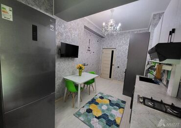квартира на долгий срок бишкек: 2 комнаты, 61 м², Элитка, 2 этаж, Евроремонт