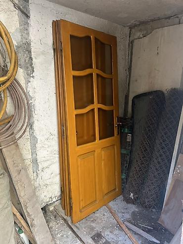 qapi bezeyi: Taxta otaq qapıları dəsti - Material: təbii ağac (laklı səth) — 2