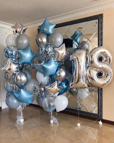 Канцтовары: Набор воздушных шаров для праздничного украшения. Включает в себя шары — 4