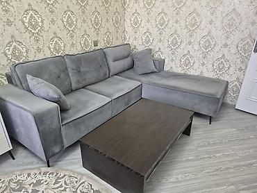Boz rəngli L‑şəkilli künc divan Uqlovoy divan satilir olcu 2 5/2.1
