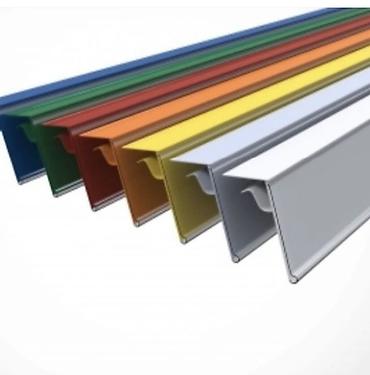 vitrin dolab: PVC qiymət cibləri və rəf etiket profilləri - Material: yüksək — 1