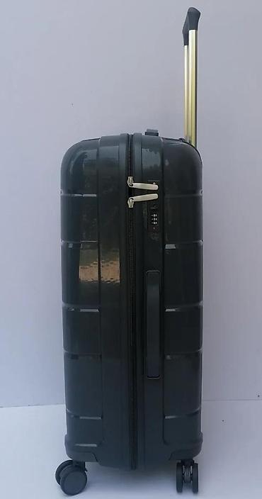 Putni koferi i torbe: Tvrdi kofer na točkiće – tamnosiva boja - Materijal: čvrsta ABS/PC — 9