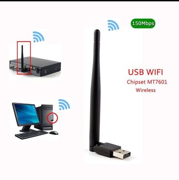 adapter modem wifi: Wifi adaptor stolustu kompyuter ve tele pristavkalar krosnalar ucun