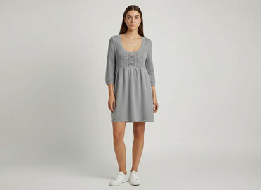 sukienka sweterkowa z koszula: Street One, Women`s dress, size M