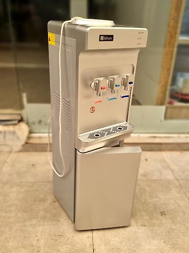 Su üçün kulerlər və dispenserlər: Dispenser su kulleri Silver Türk markası ➡️ Ağ rəngli 2 krantli alt — 15