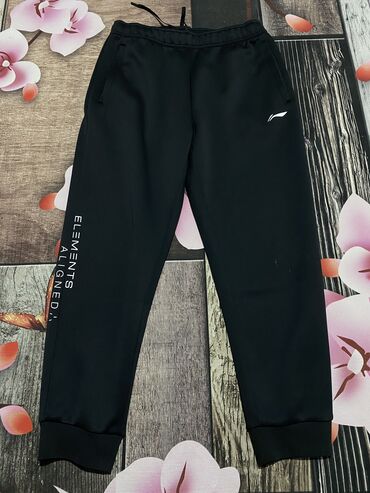 мужские штаны рибок: Мужские брюки, XL (EU 42), Li-Ning, Б/у, цвет - Черный, Самовывоз, Платная доставка