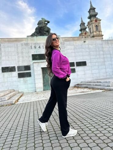 Gornji i donji deo: Nove pamučne komplet trenerke dostupne M do 6XL-sa ranflom ili bez — 12